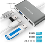 LENTION (CB-C13se) Hub 4-in-1 USB-C con 3 USB 3.0 e PD Charging